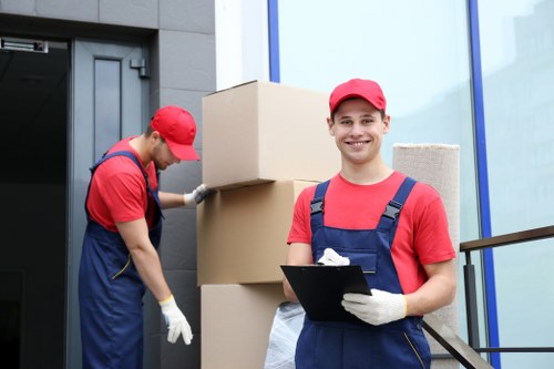 Person using accessible website for a removal company in Brent