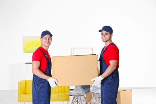Professional movers handling a residential relocation in Brent