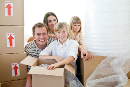 Commercial office move support in Brent with transport and packing materials
